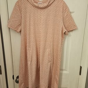Top It Off, XL Pink/white dress